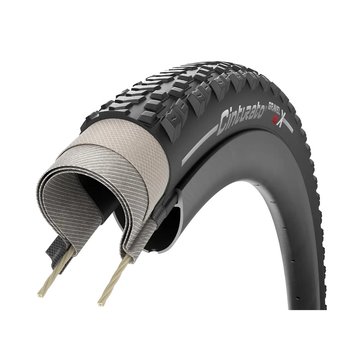 Pneu PIRELLI CINTURATO RCX 700x40c Tubeless Ready Noir - Image 4