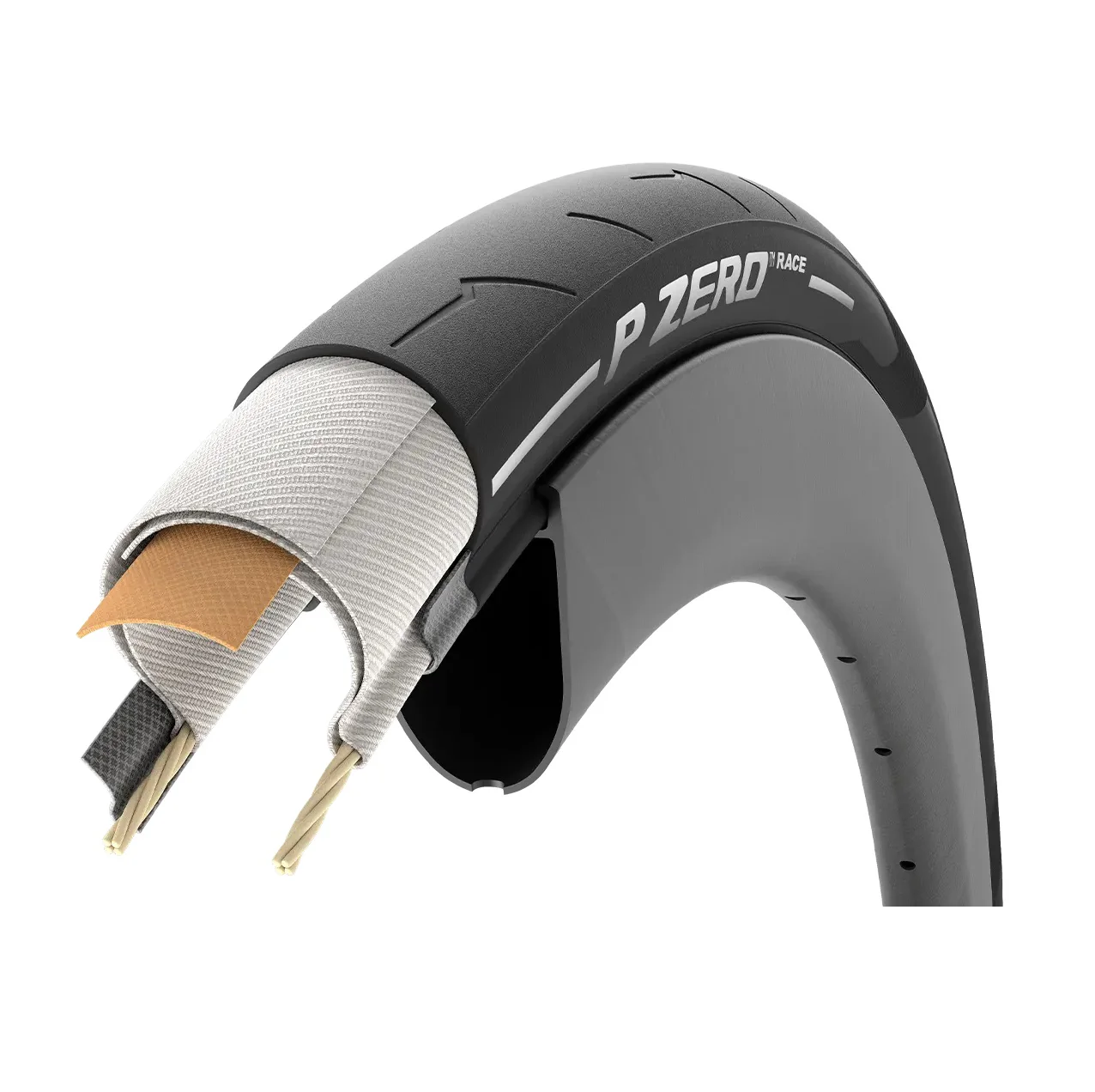 Pneu PIRELLI P ZERO RACE 700c TubeType Blanc - Image 4