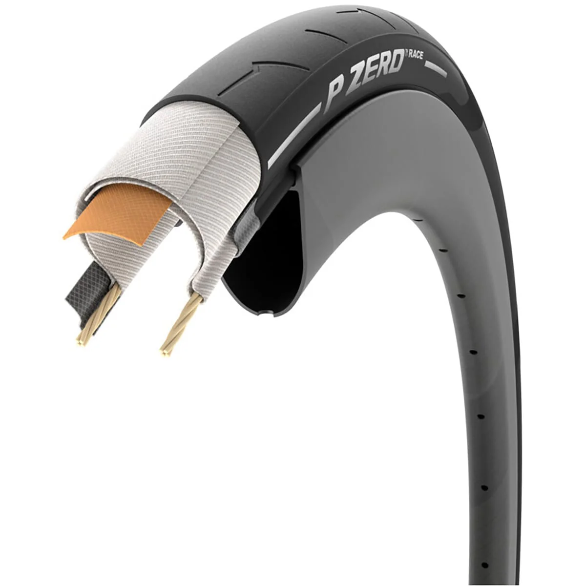 Pneu PIRELLI P ZERO RACE 700c TubeType Noir - Image 8