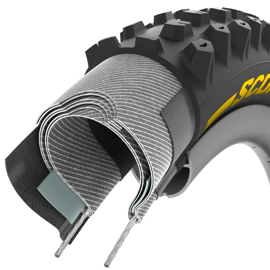 Pneu PIRELLI SCORPION RACE DH S 29x2.5 Tubeless Ready Souple Noir/Jaune 3907600 - Image 4