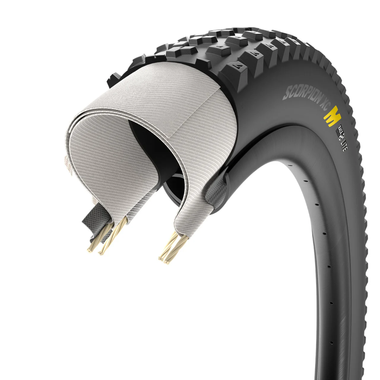 Pneu PIRELLI SCORPION RACE XC M Lite 29x2.40 Tubeless Ready Souple Noir - Image 4
