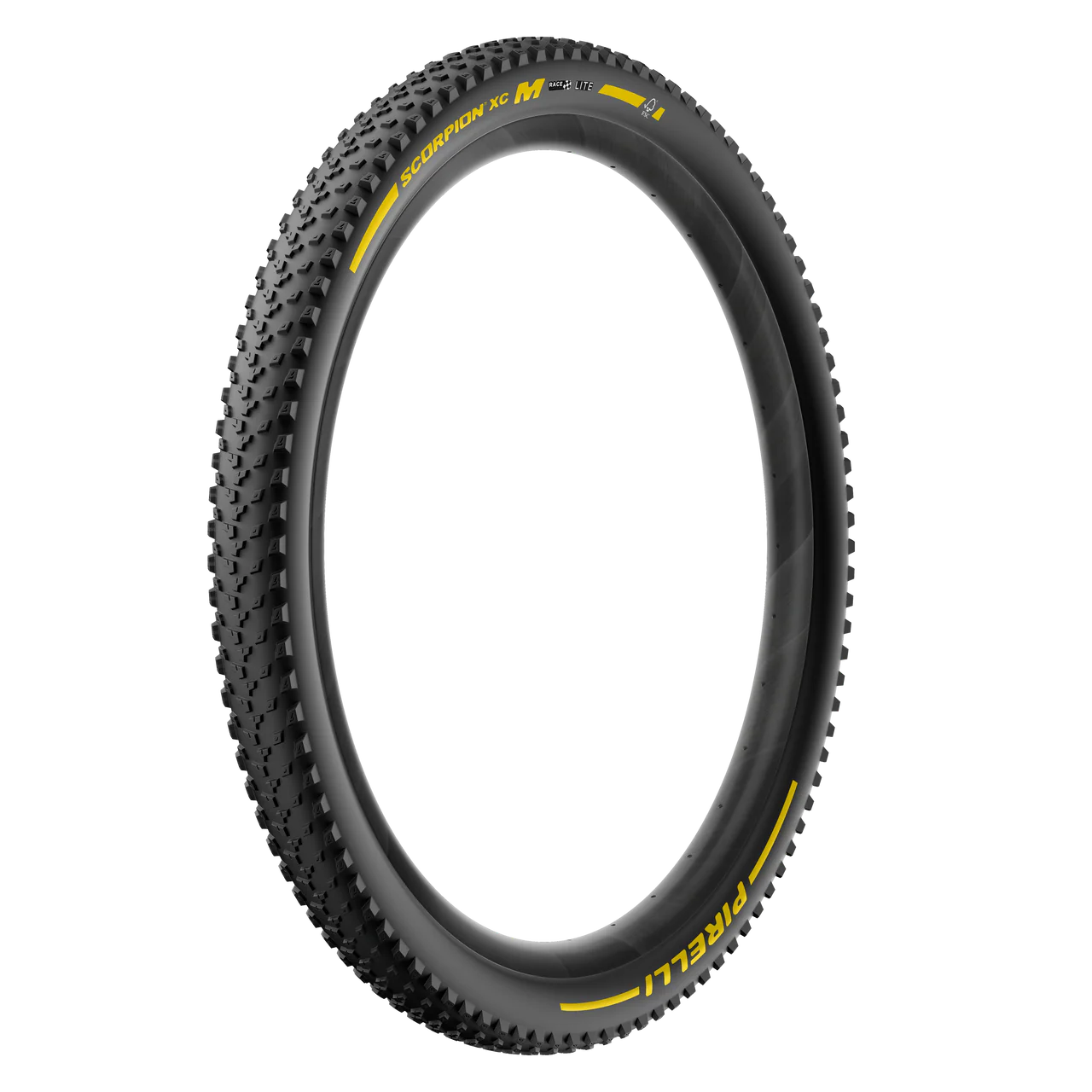 Pneu PIRELLI SCORPION RACE XC M Lite 29x2.40 Tubeless Ready Souple Noir/Jaune Team Edition