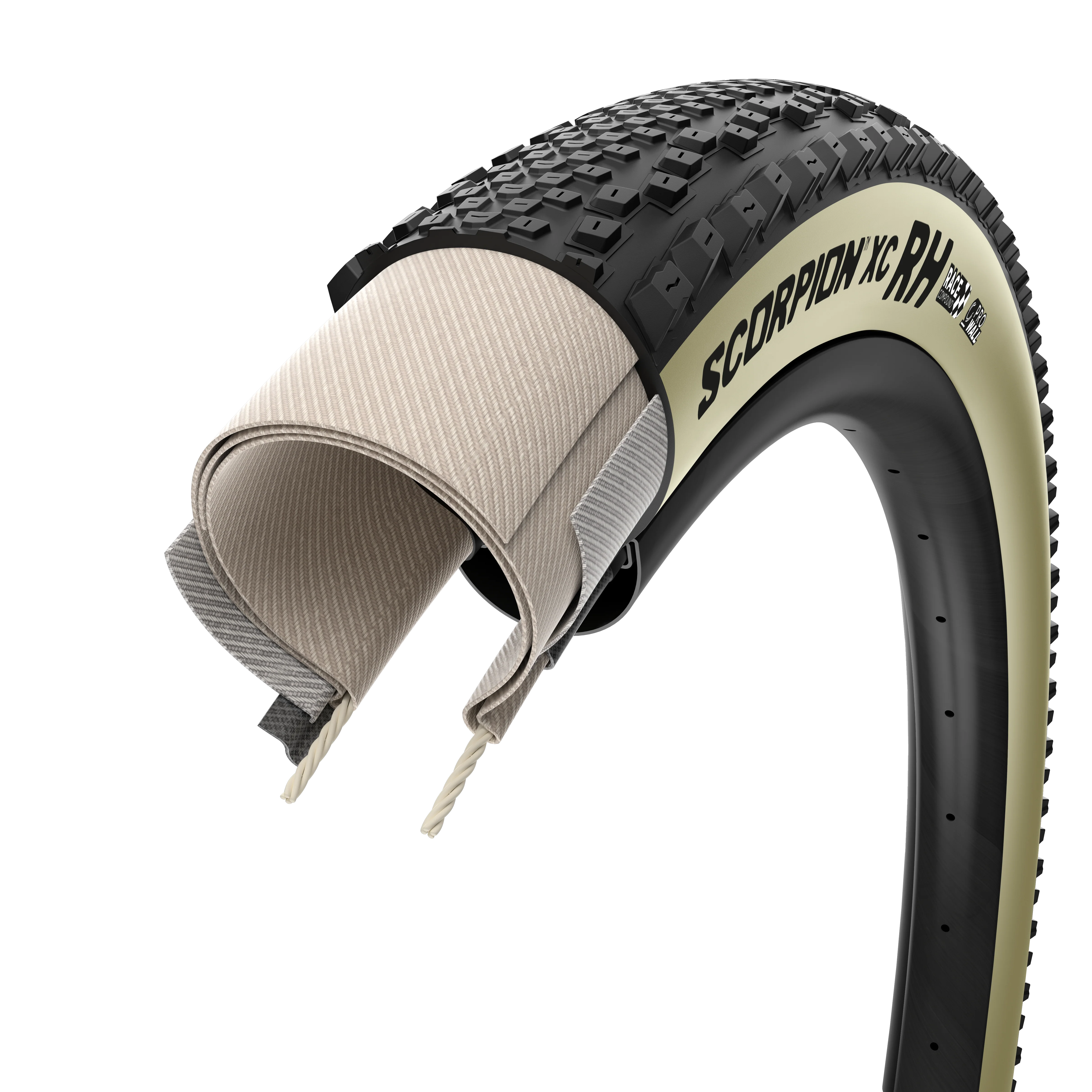 Pneu PIRELLI SCORPION RACE XC RH ProWall 29x2.40 Tubeless Ready Souple Noir/Beige Retro - Image 4