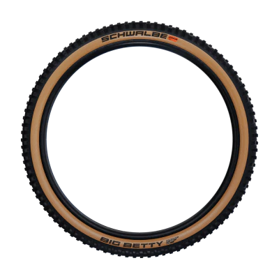 Pneu SCHWALBE BIG BETTY 27.5x2.40 ADDIX SOFT SUPERGRAVITY Tubeless Ready Souple Noir/Marron - Image 2