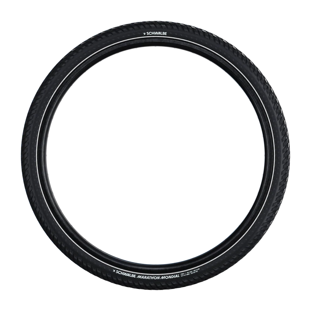 Pneu SCHWALBE MARATHON MONDIAL 700x42 ADDIX V-Guard Reflex TubeType Souple Noir - Image 3