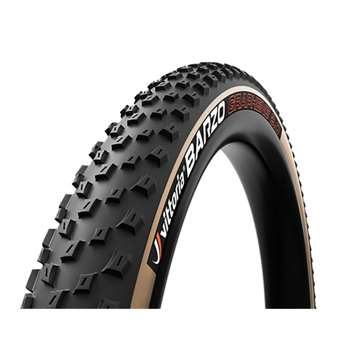 Pneu VITTORIA BARZO XC RACE 29x2.25 4C Graphene 2.0 Tubeless Ready Souple Noir/Beige
