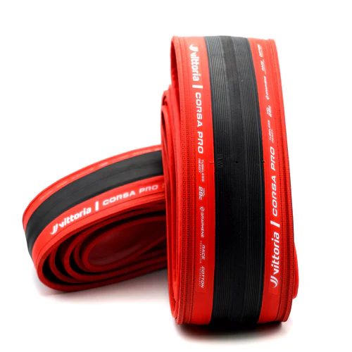 Pneu VITTORIA CORSA PRO Graphene G2.0 700c Tubeless Ready - Édition Spéciale Rouge - Image 4