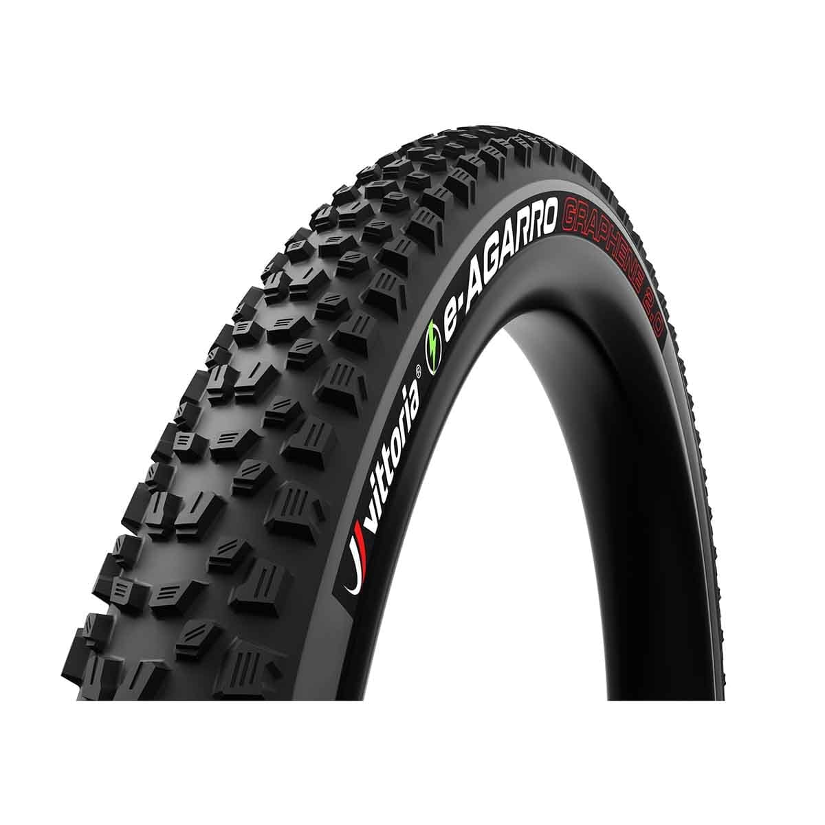 Pneu VITTORIA E-AGARRO TRAIL 27.5x2.60 TNT 4C Graphène 2.0 Tubeless Ready Souple Noir/Gris