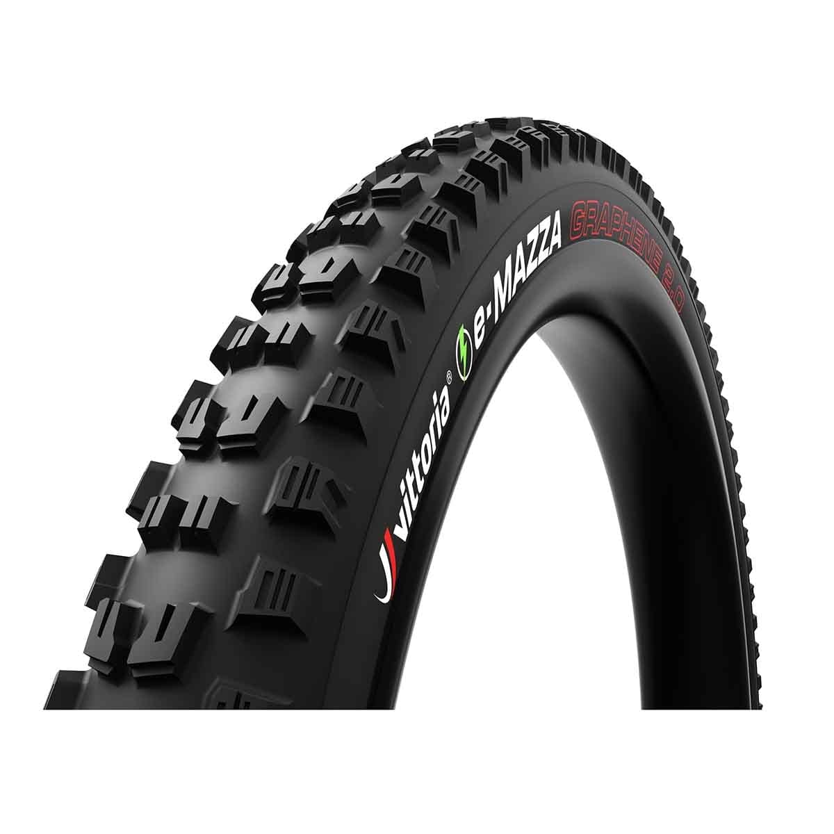 Pneu VITTORIA E-MAZZA ENDURO 27.5x2.40 2-Ply 4C Graphène 2.0 Tubeless Ready Souple Noir
