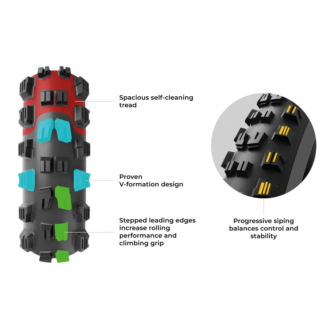 Pneu VITTORIA MAZZA TRAIL 29x2.40 4C Graphene 2.0 Tubeless Ready Souple Noir - Image 4