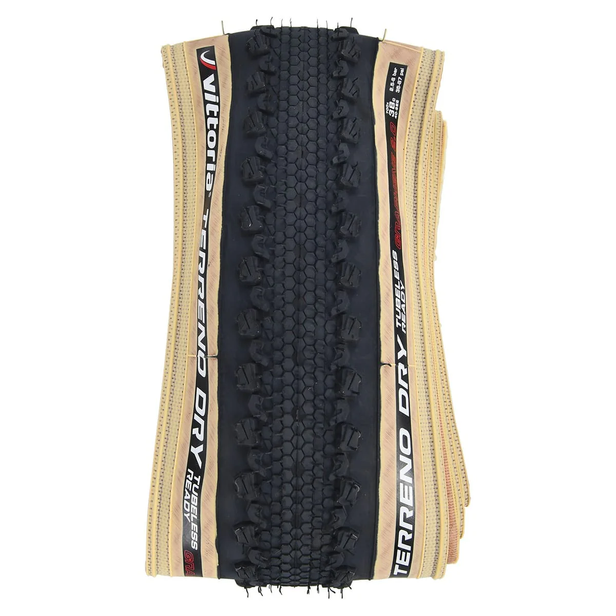 Pneu VITTORIA TERRENO DRY GRAVEL LITE G2.0 700x47c Tubeless Ready Beige
