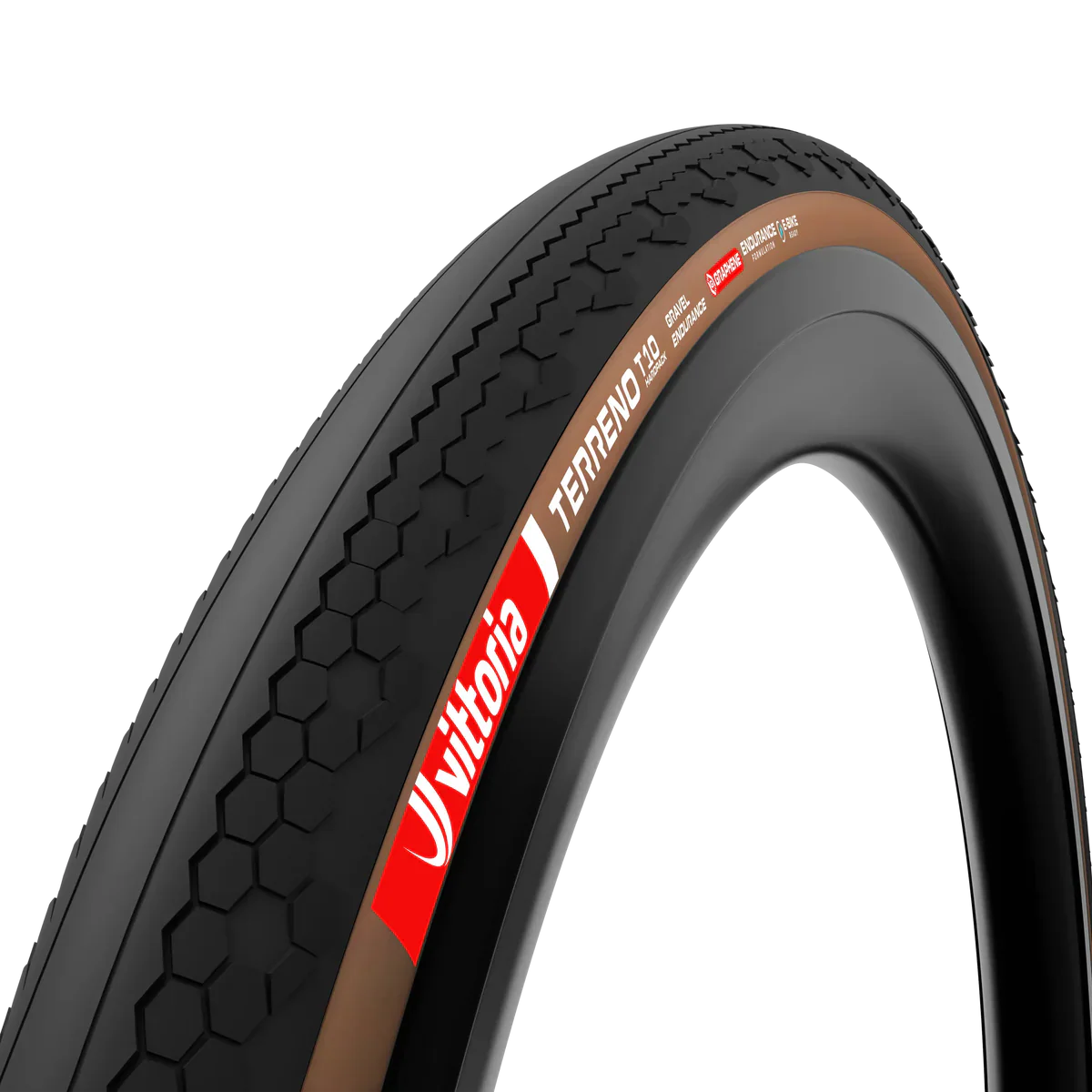 Pneu VITTORIA TERRENO T10 HARDPACK Gravel Endurance 700x40c Tubeless Ready Souple Marron