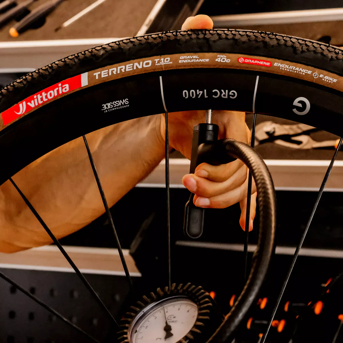 Pneu VITTORIA TERRENO T10 HARDPACK Gravel Endurance 700x40c Tubeless Ready Souple Marron - Image 3