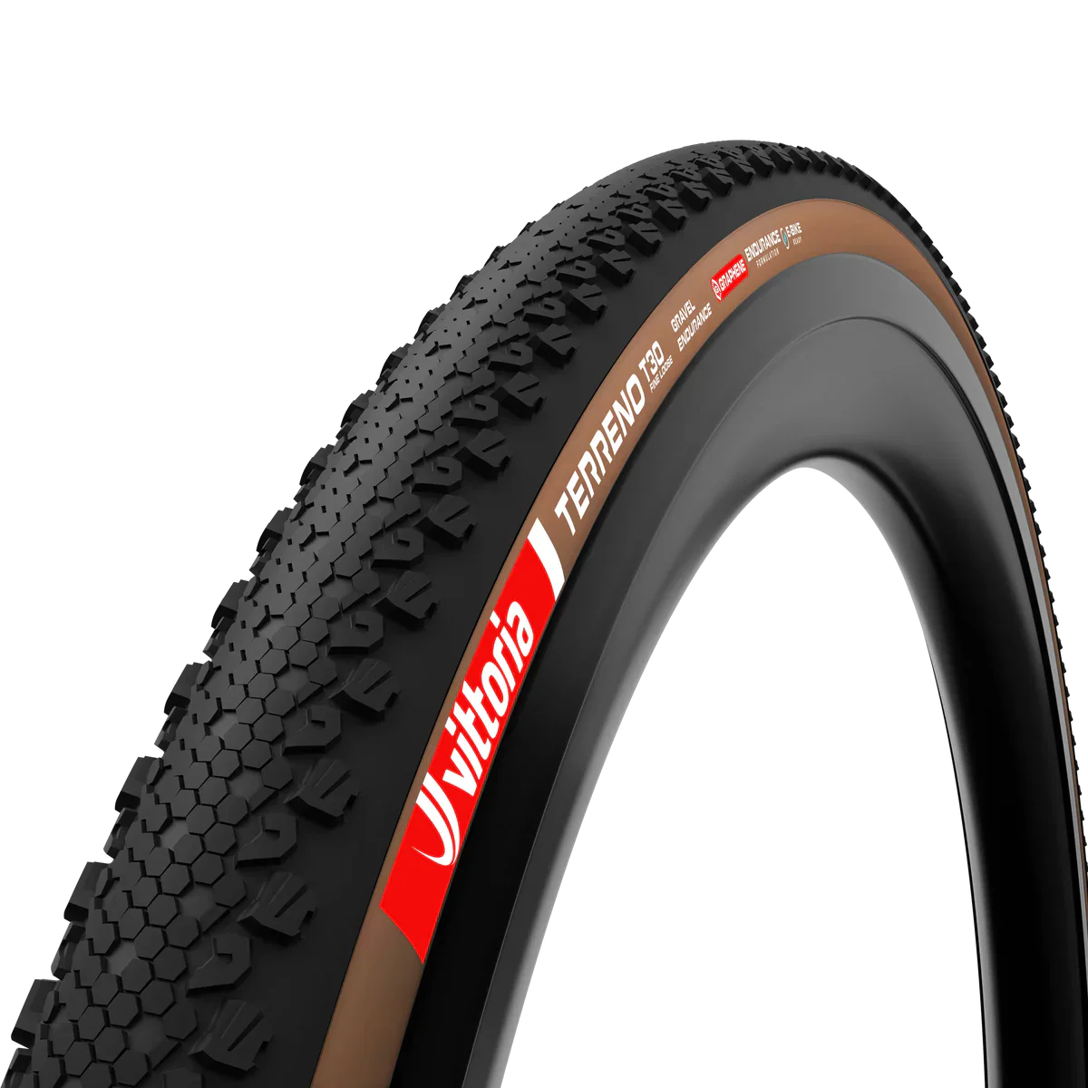 Pneu VITTORIA TERRENO T30 FINE LOOSE Gravel Endurance 700x45c Tubeless Ready Souple Marron