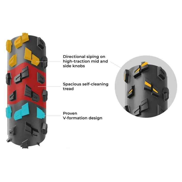 Pneu VITTORIA TERRENO T90 MUD Gravel Endurance 700x40c Tubeless Ready Souple Marron - Image 6