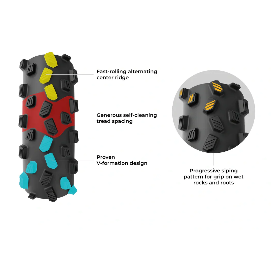 Pneu VITTORIA TORRENTE XC RACE 29x2.25 Graphene 2.0 Tubeless Ready Souple Noir - Image 5
