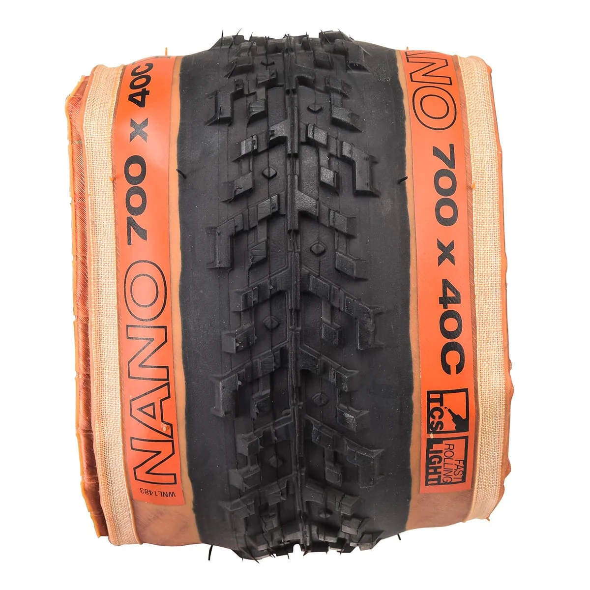Pneu WTB NANO TCS LIGHT FAST ROLLING DUAL DNA 700x40c Tubeless Ready Beige - Image 2