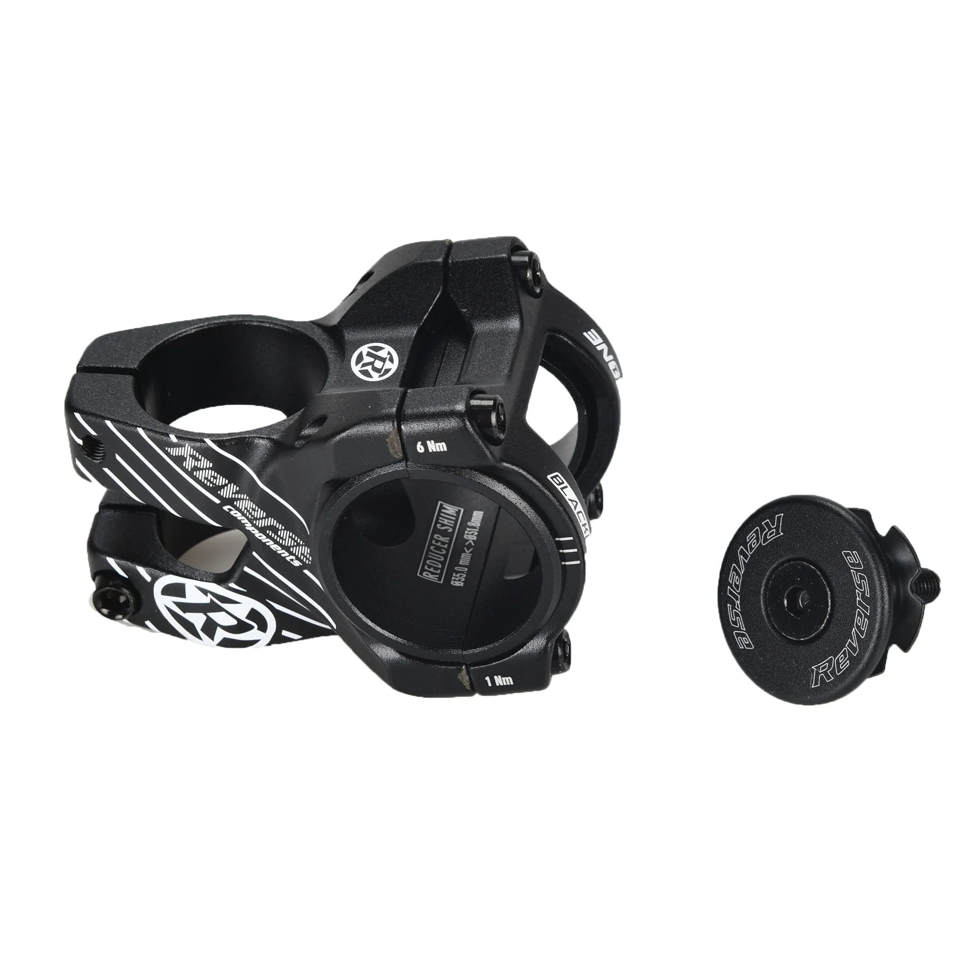 Potence REVERSE COMPONENTS BLACK ONE D-2 Noir/Blanc - Image 2
