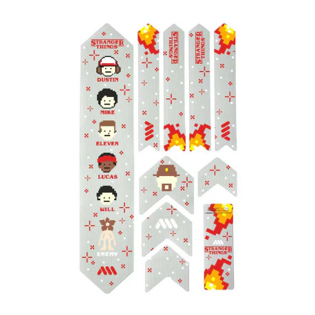 Protection Adhésive pour Cadre ALL MOUNTAIN STYLE EXTRA Stranger Things 8bit Transparent