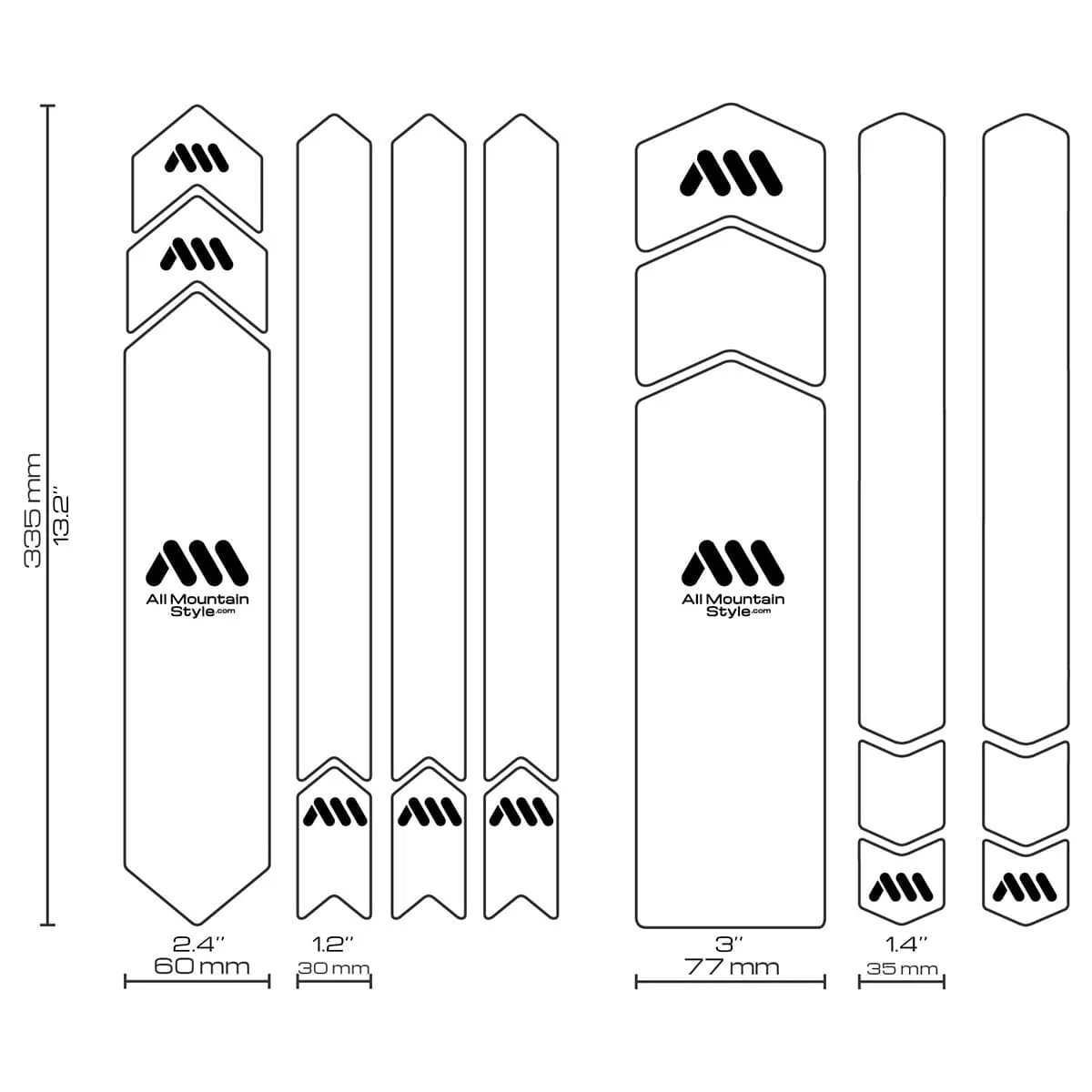 Protection Adhésive pour Cadre ALL MOUNTAIN STYLE FULL Stranger Things UpsideDown Noir - Image 3