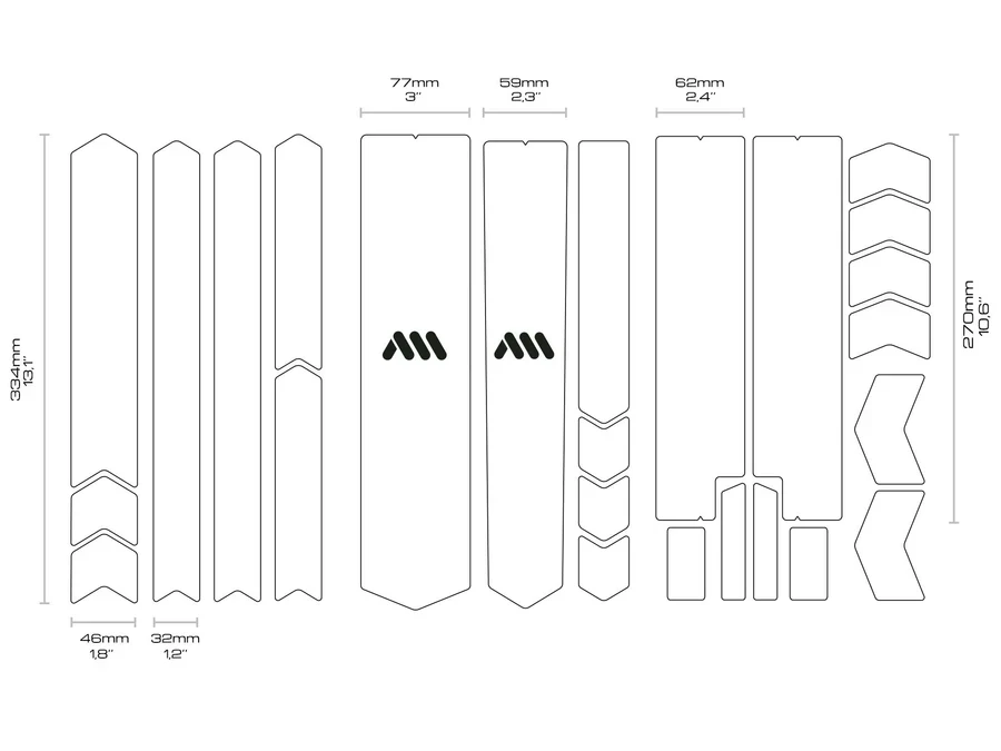Protection Adhésive pour Cadre ALL MOUNTAIN STYLE TOTAL Transparent - Image 3
