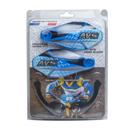 Protège Mains AVS KIT DECO Patte Alu Bleu Foncé/Noir - Image 2