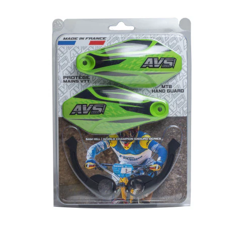 Protège Mains AVS KIT DECO Patte Alu Vert clair/Noir - Image 2