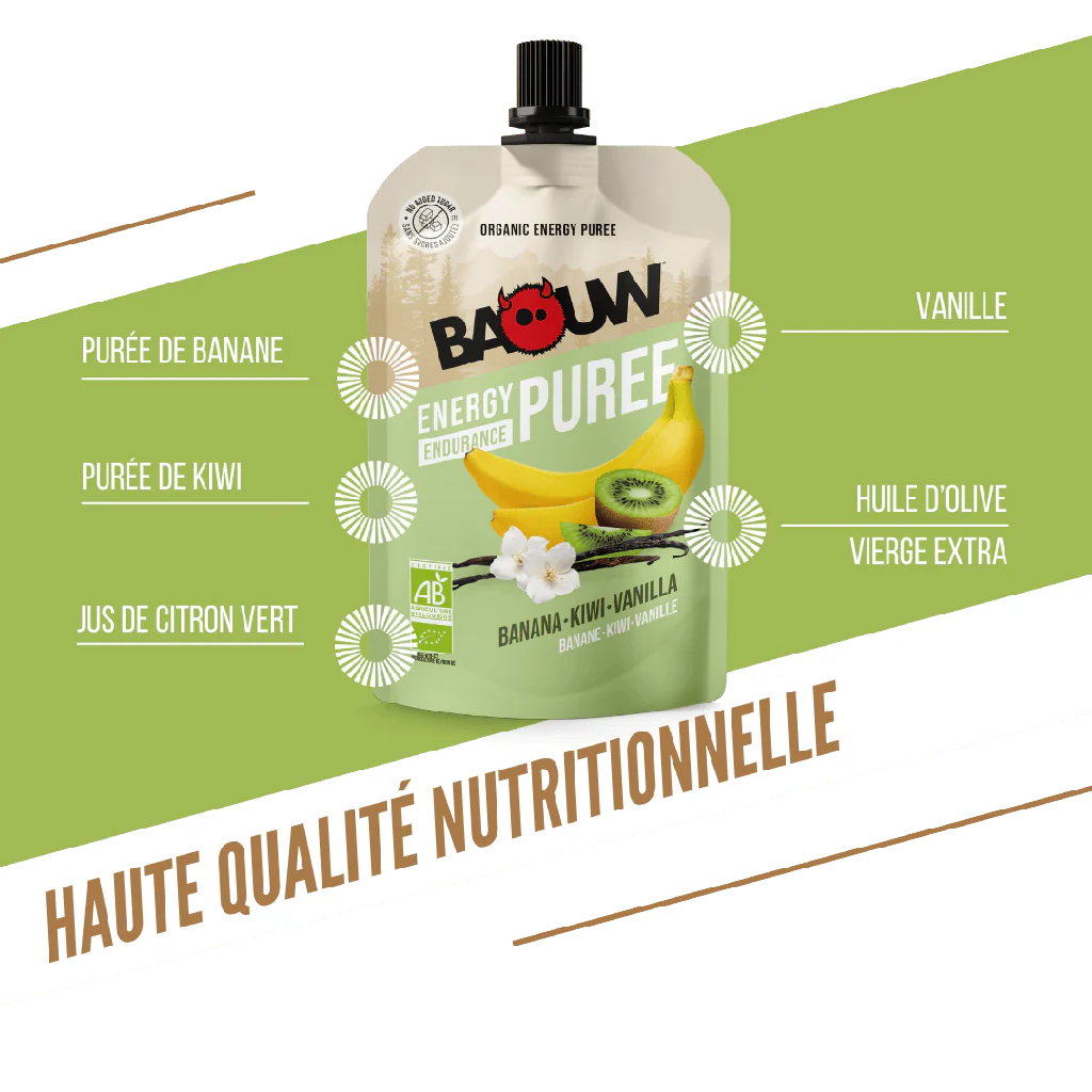 Purée Energétique BAOUW Bio Recette aux Fruits Banane/Kiwi/Vanille (90g) - Image 7
