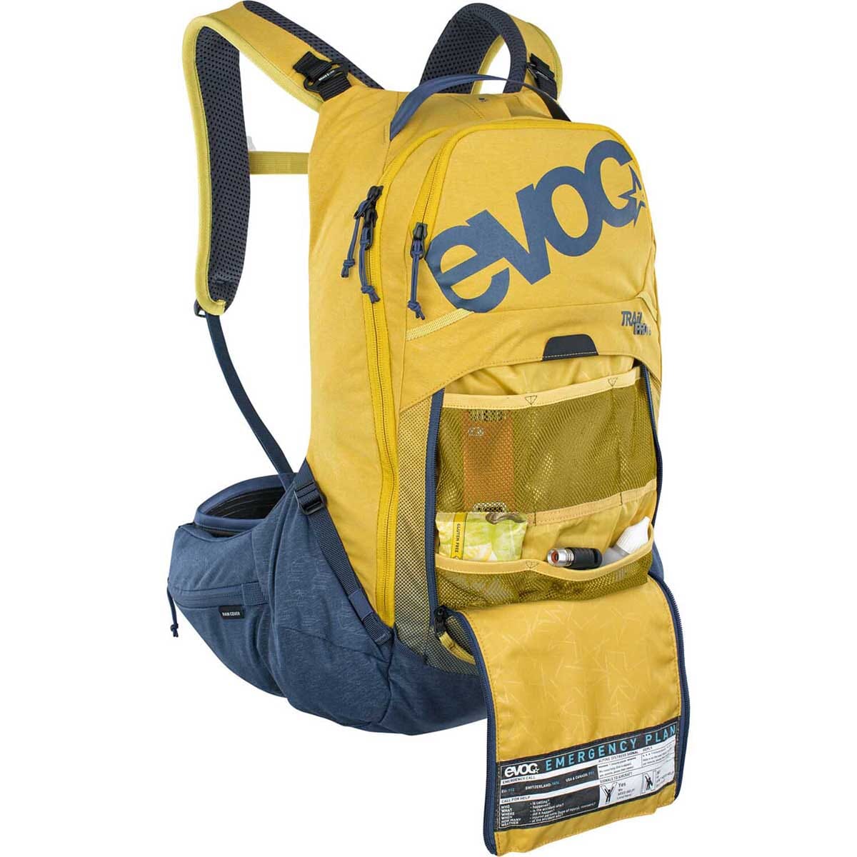 Sac à Dos avec Dorsale EVOC TRAIL PRO 10L Jaune/Bleu - Image 3