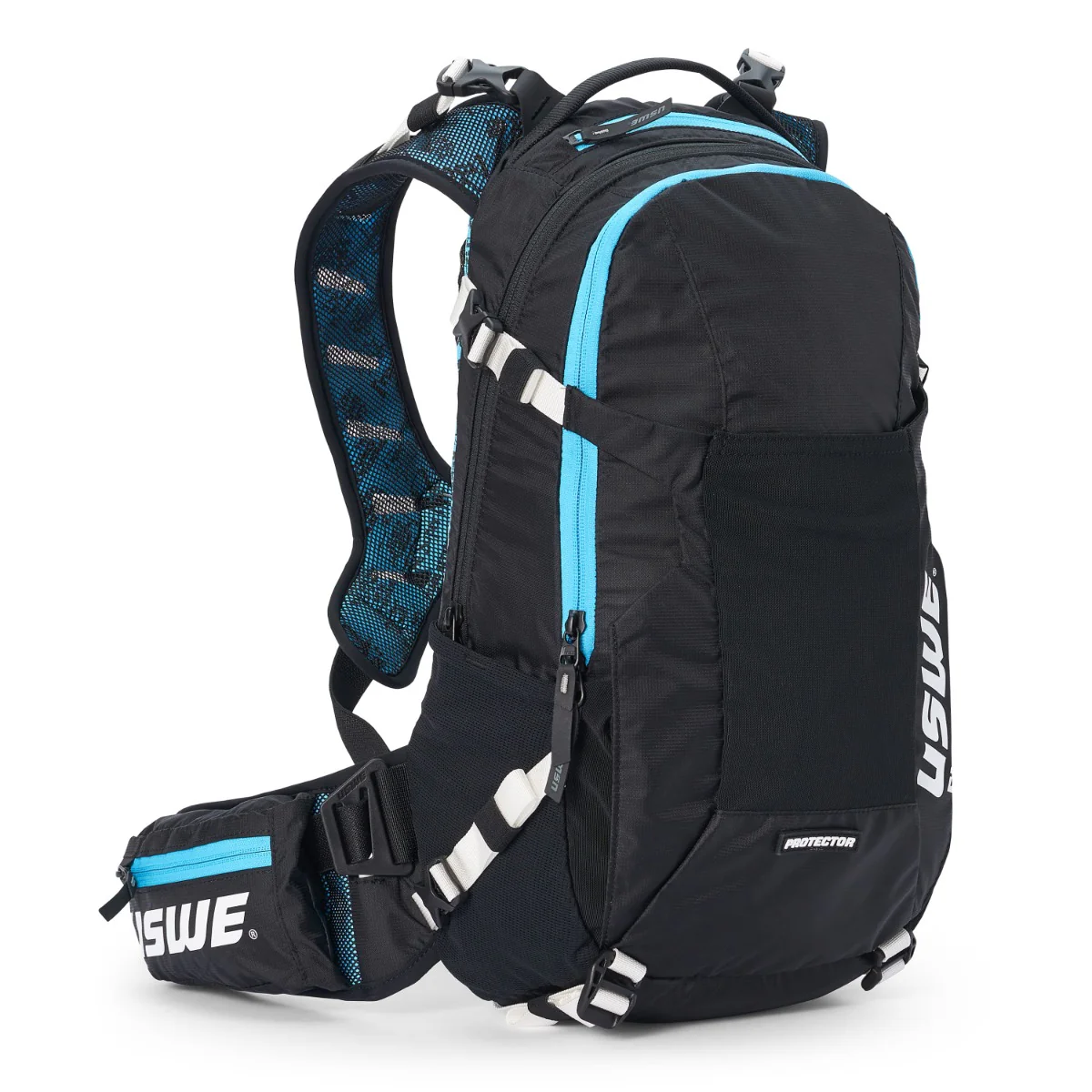 Sac à Dos avec Dorsale Intégrée USWE FLOW 16 L Noir/Bleu