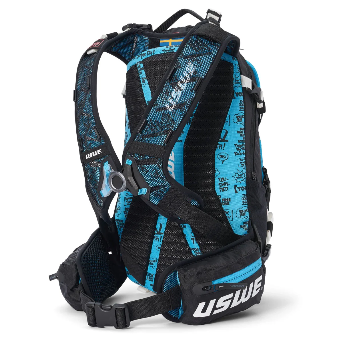Sac à Dos avec Dorsale Intégrée USWE FLOW 16 L Noir/Bleu - Image 2