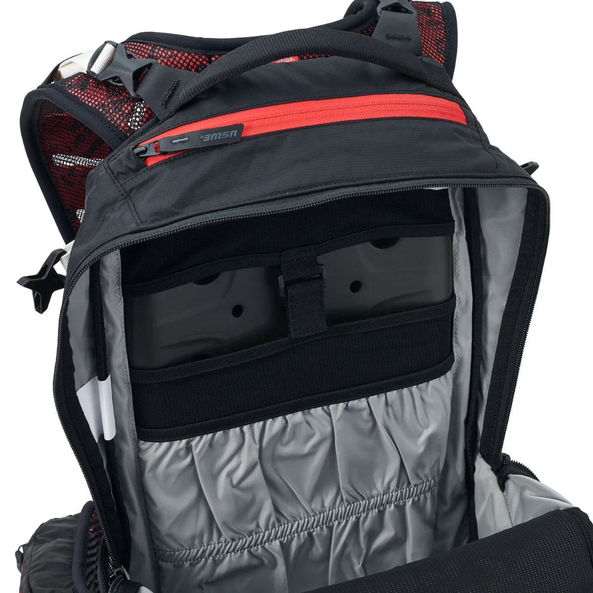 Sac à Dos avec Dorsale Intégrée USWE FLOW 16 L Noir/Rouge - Image 4