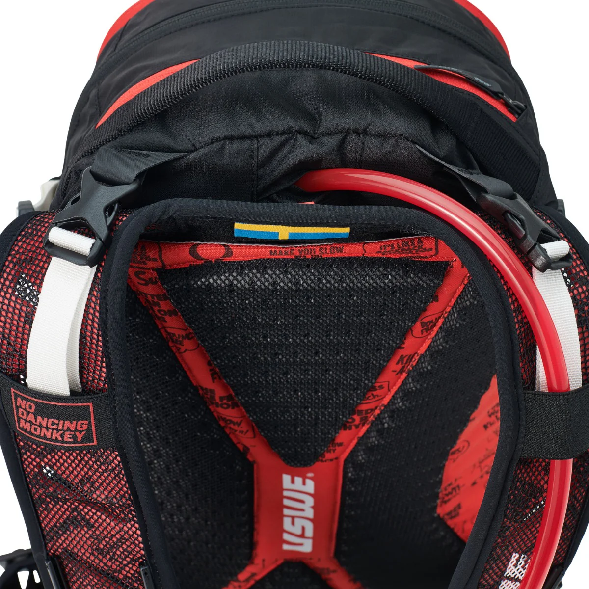 Sac à Dos avec Dorsale Intégrée USWE FLOW 16 L Noir/Rouge - Image 7