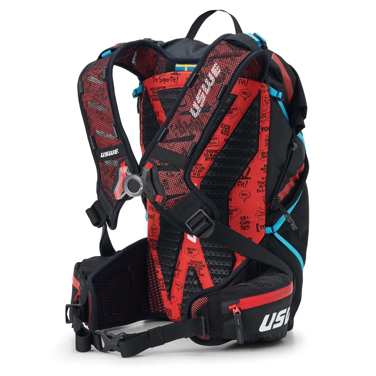 Sac à Dos USWE HAJKER 18 L Noir/Rouge - Image 2