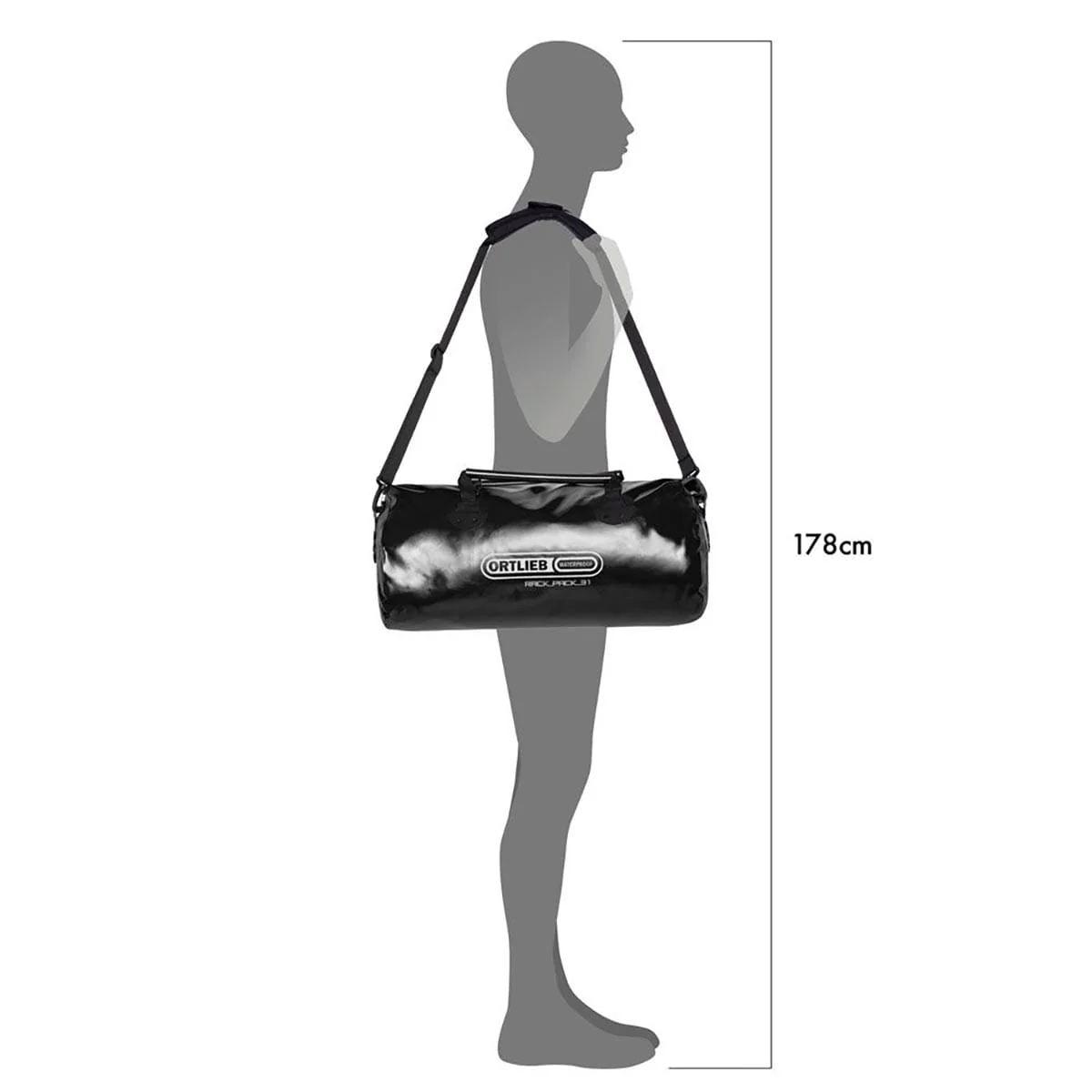 Sac de Voyage Duffle ORTLIEB RACK-PACK 31 L Noir - Image 5