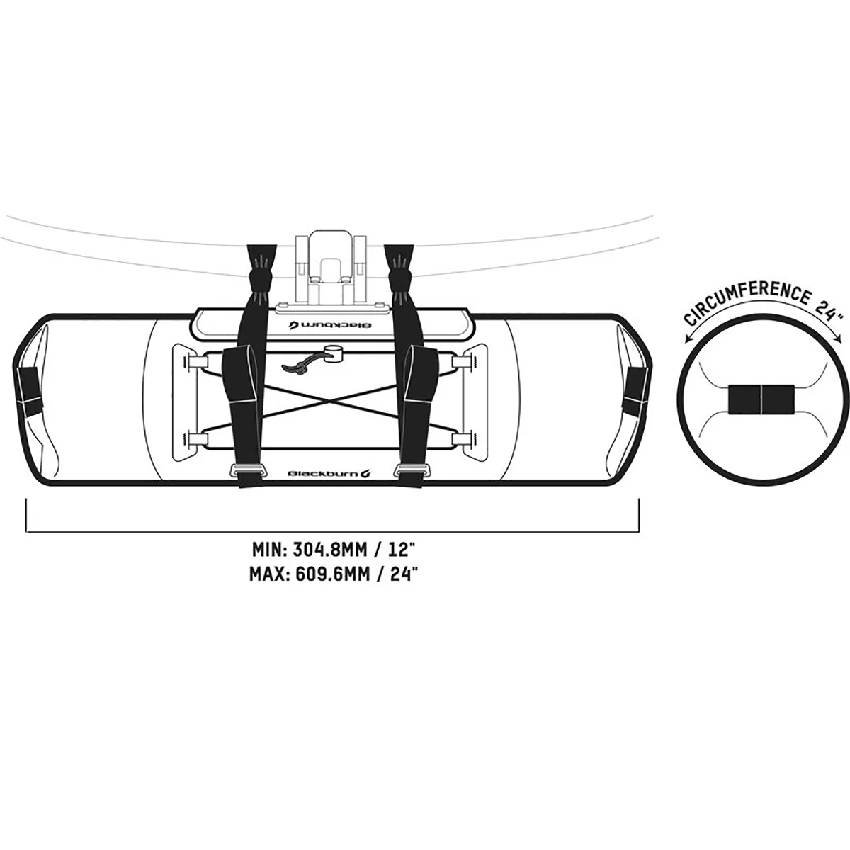 Sacoche de Guidon BLACKBURN OUTPOST ELITE HB ROLL 14 L Noir - Image 4