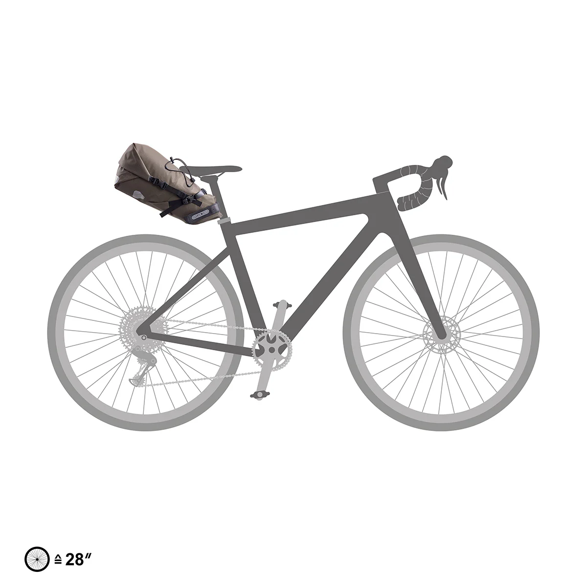 Sacoche de Selle ORTLIEB SEAT PACK 11 L Gris - Image 2