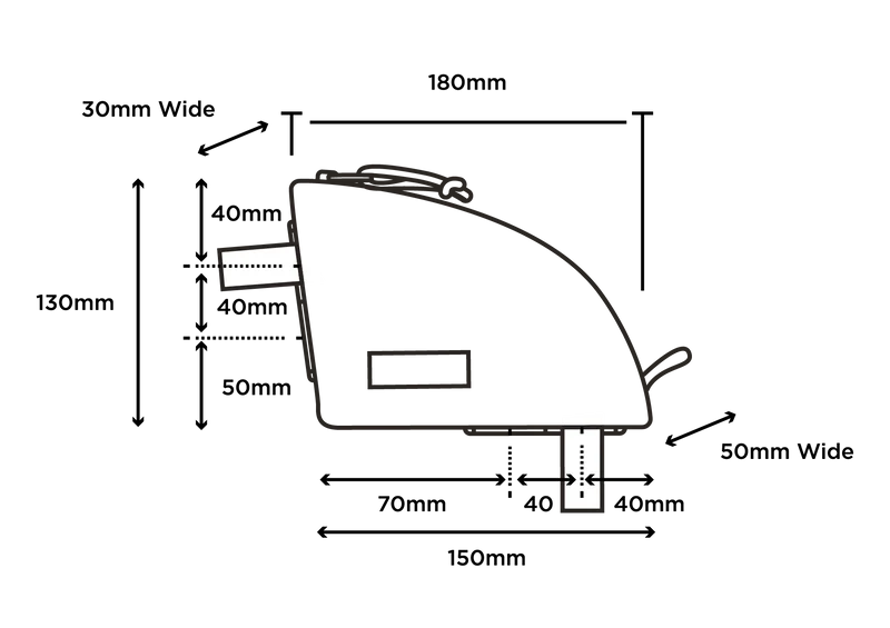 Sacoche de Cadre RESTRAP REAR TOP TUBE BAG 0.8L Noir - Image 2
