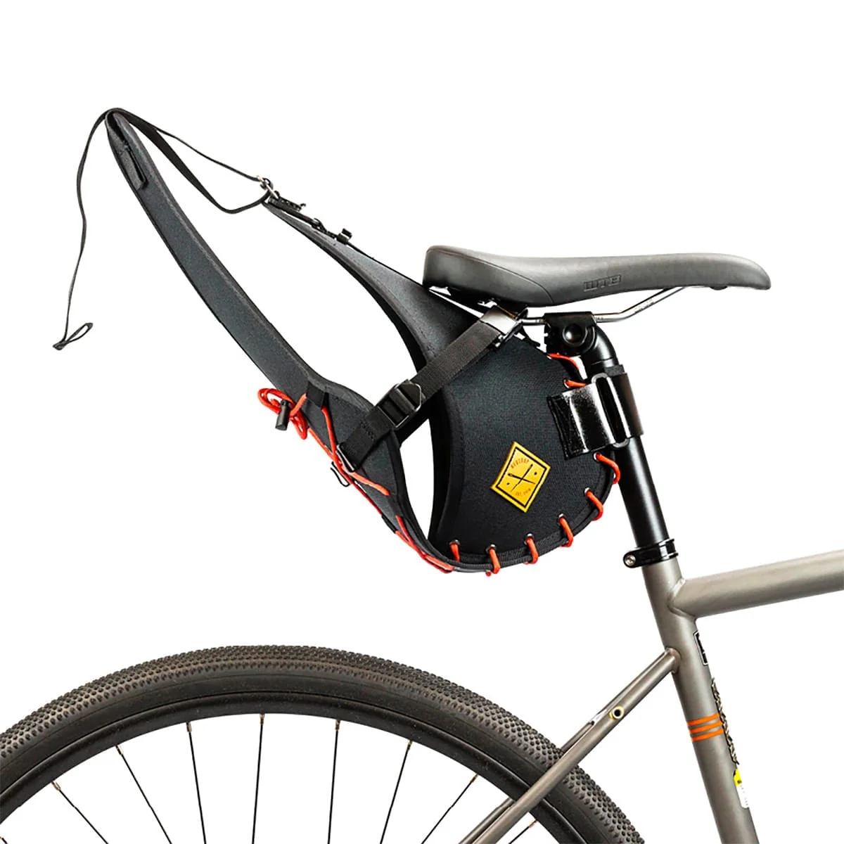 Sacoche de Selle RESTRAP SADDLE BAG 14 L Orange + DRY BAG 14 L Noir - Image 2