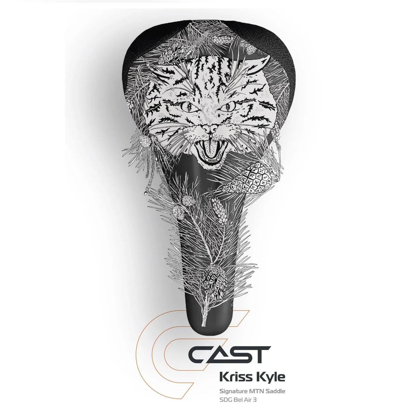Selle SDG CAST SCOTTISH WILDCAT Kriss Kyle Signature Rails Lux Alloy - Image 5