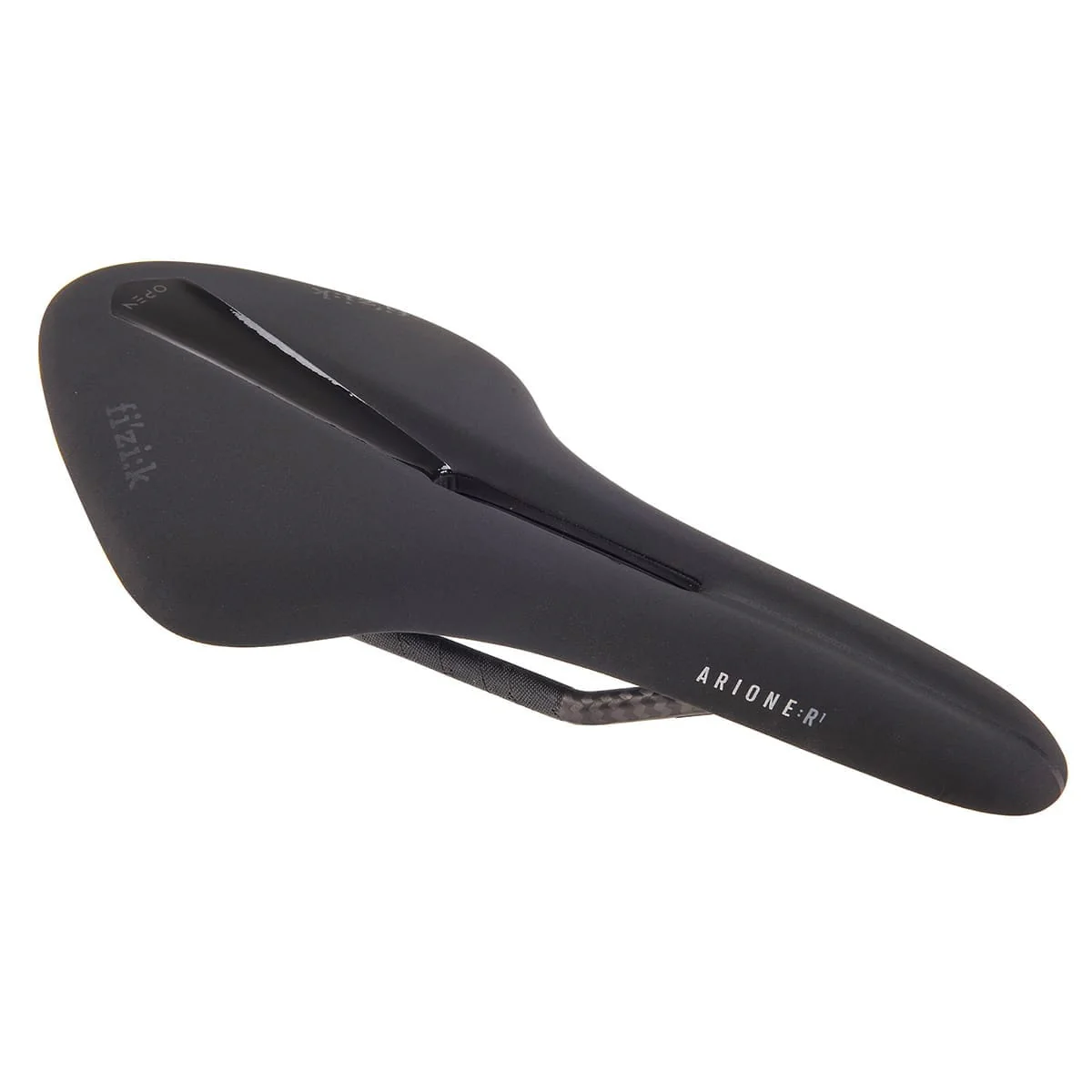 Selle FIZIK ARIONE R1 OPEN LARGE Rails Carbone Noir