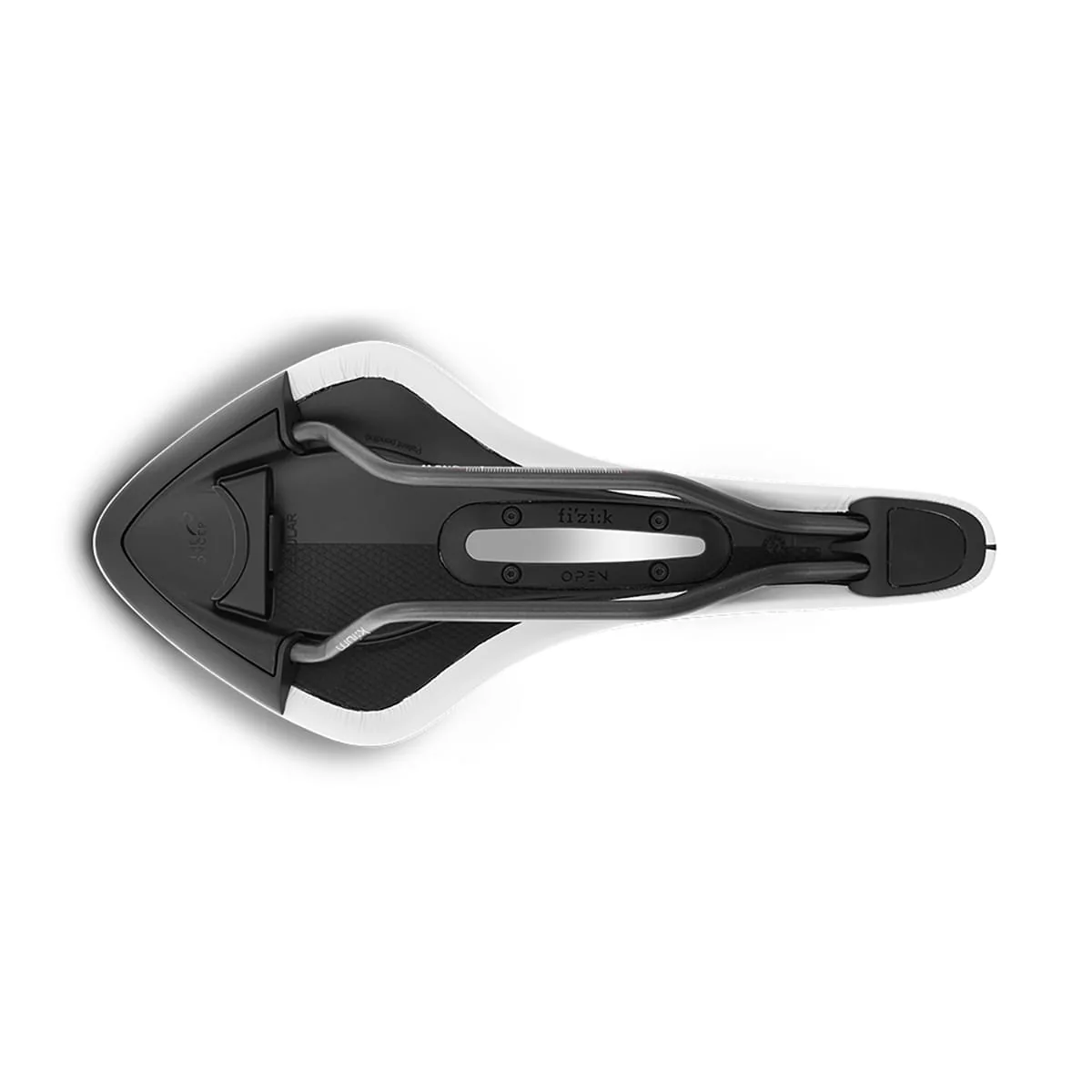 Selle FIZIK ARIONE R3 OPEN LARGE Rails Kium Blanc White Edition - Image 3