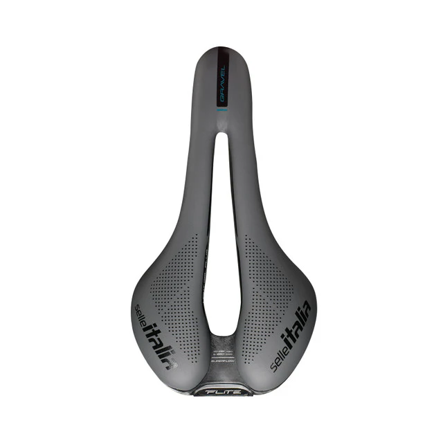 Selle SELLE ITALIA FLITE BOOST GRAVEL SUPERFLOW S Rails Ti316 Noir/Gris - Image 3