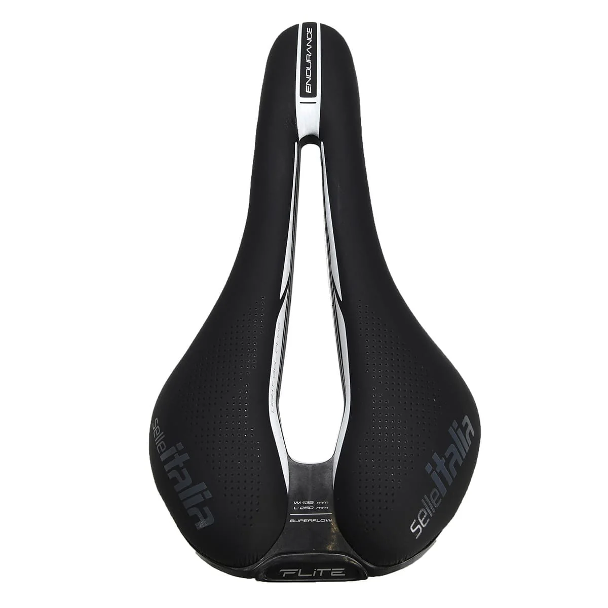 Selle SELLE ITALIA FLITE BOOST SUPERFLOW ENDURANCE S Rails Ti 316 Noir - Image 3