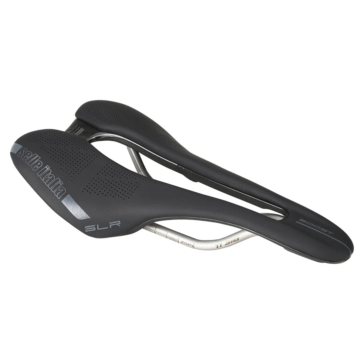 Selle SELLE ITALIA SLR BOOST SUPERFLOW S Rails TI316 Noir - Image 4
