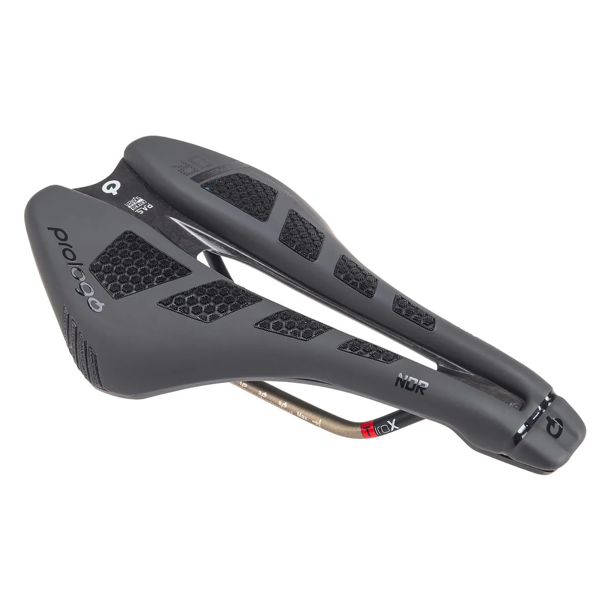 Selle PROLOGO DIMENSION NDR CPC 143 mm Rails TiroX Noir - Image 2