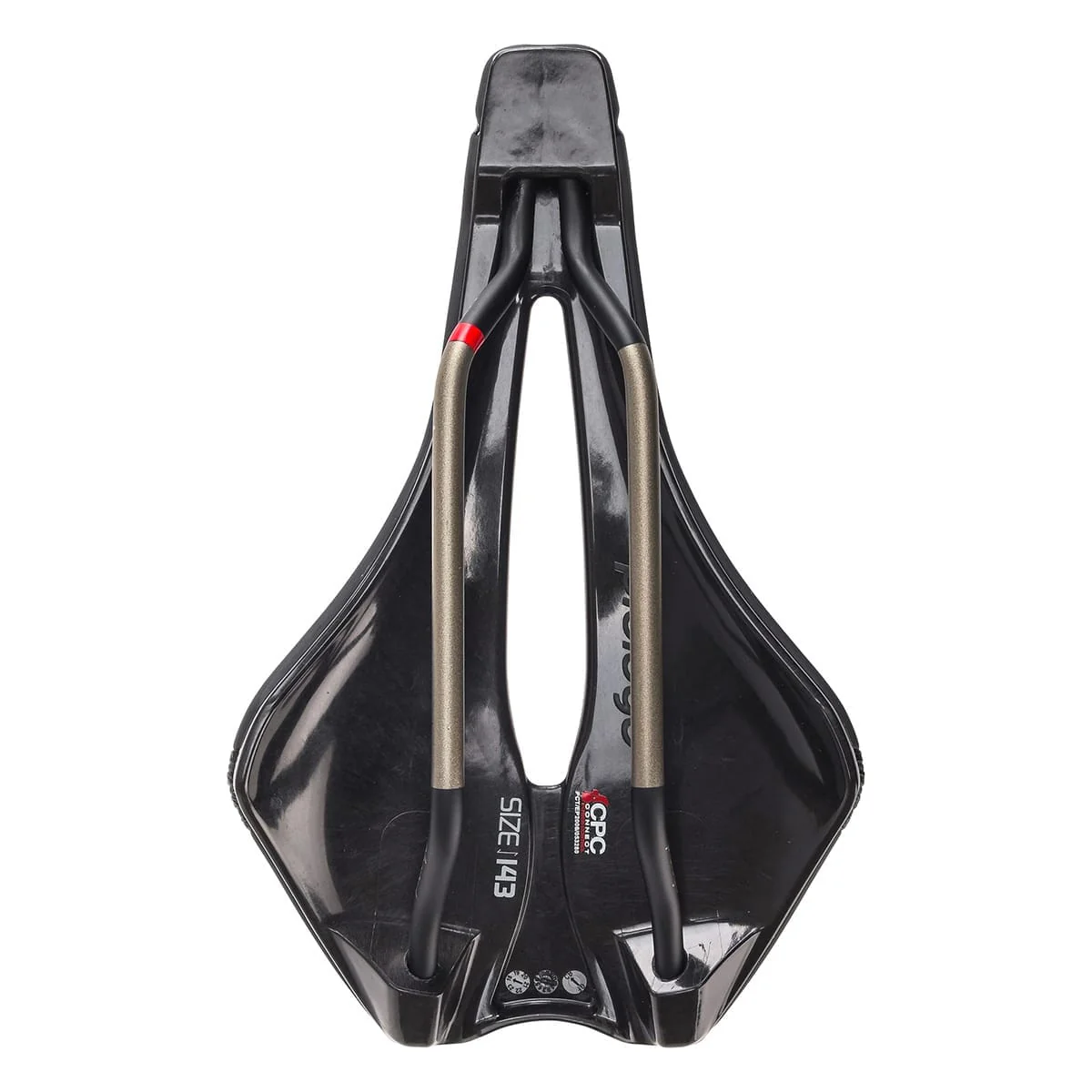Selle PROLOGO DIMENSION NDR CPC 143 mm Rails TiroX Noir - Image 5