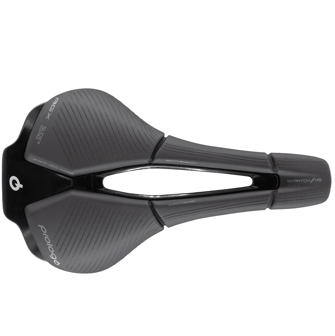 Selle PROLOGO SCRATCH M5 PAS AGX SPACE SLIDE CONTROL Rails Tirox Noir