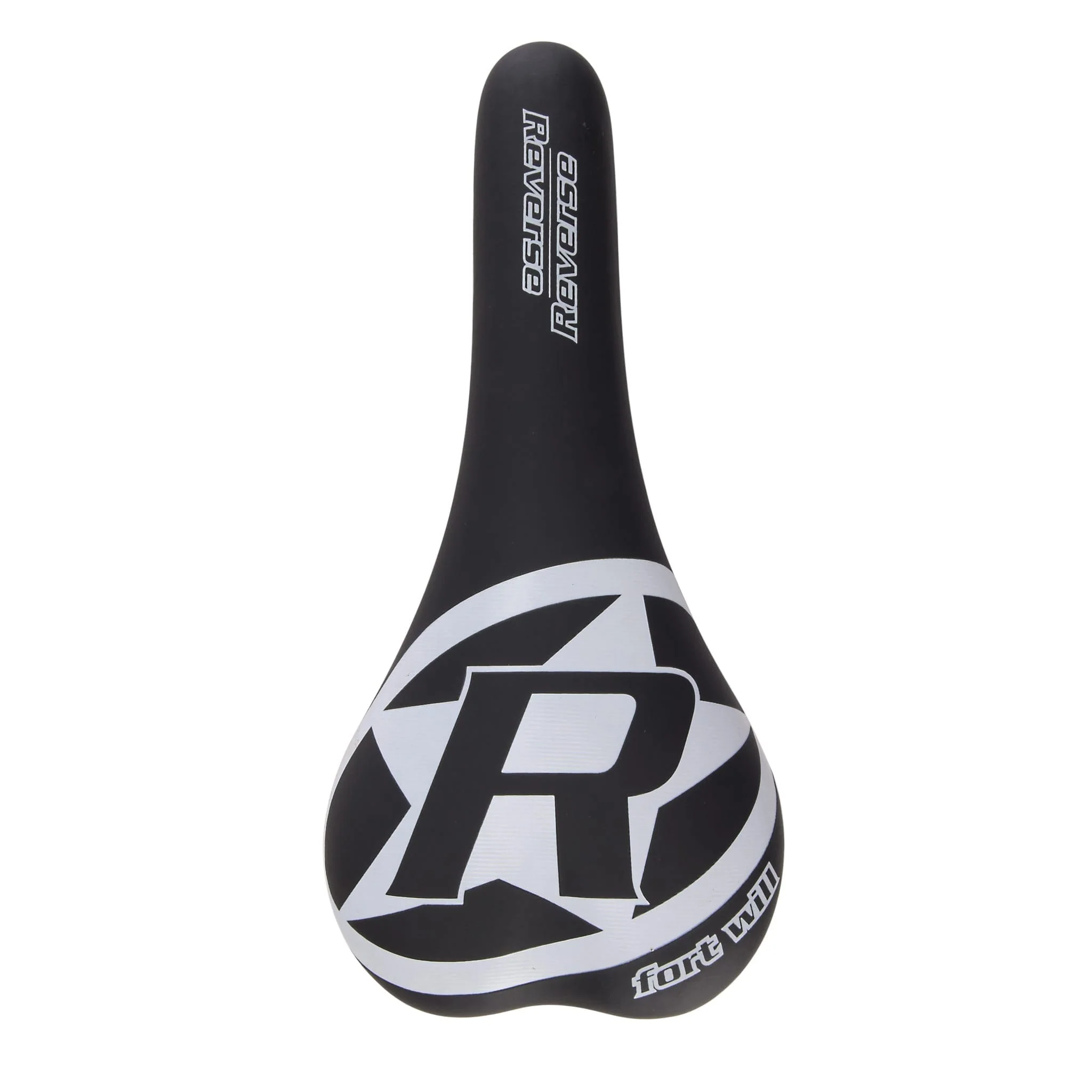 Selle REVERSE COMPONENTS FORT WILL STYLE Rails CrMo Noir/Blanc - Image 2