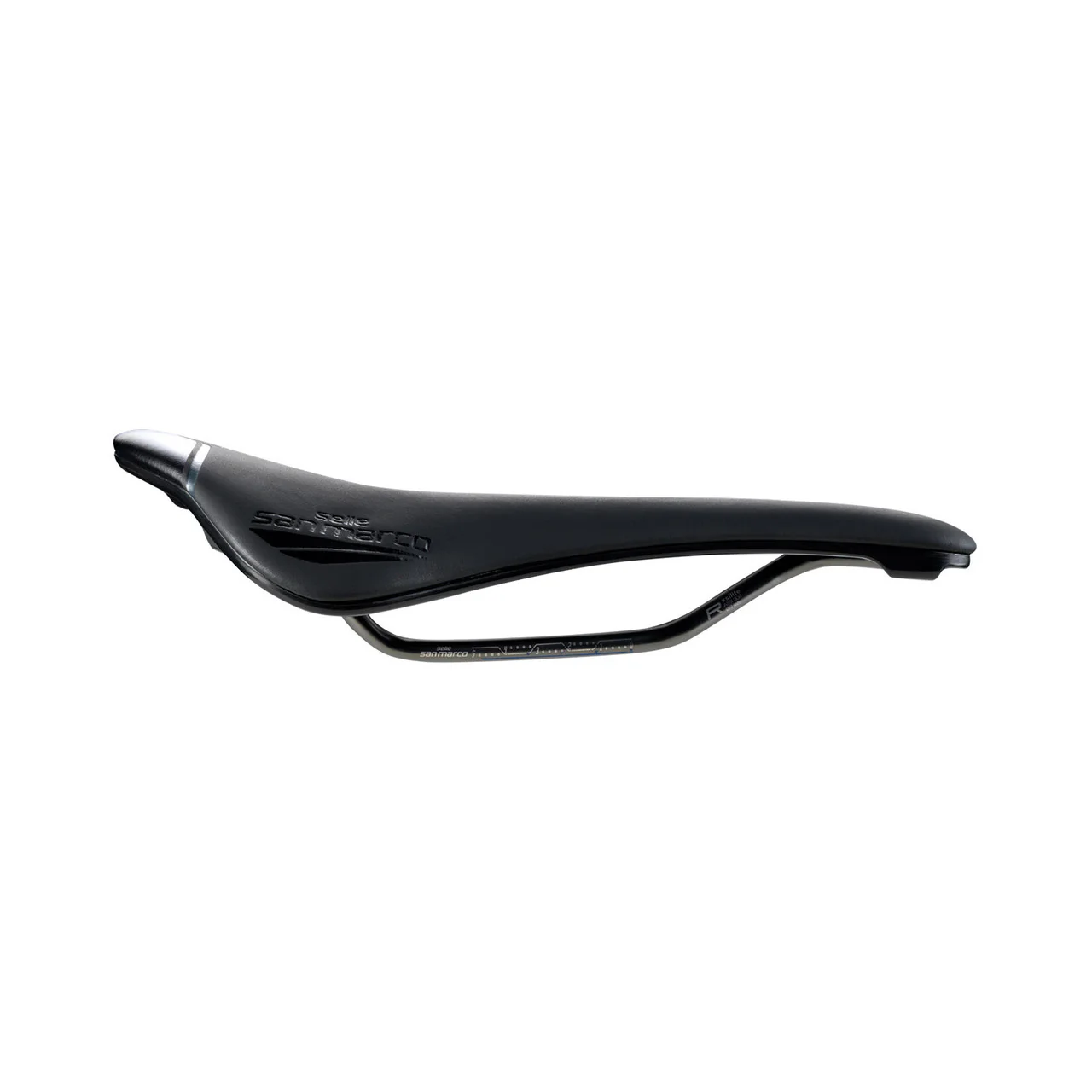 Selle SAN MARCO SHORTFIT 2.0 OPEN-FIT RACING S3 Largeur 140mm Rails Acier Xsilite - Image 2